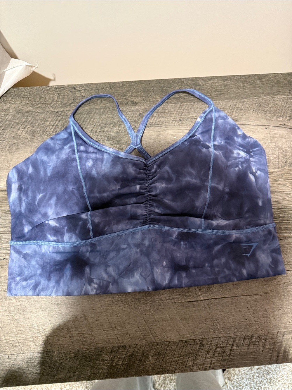 Gymshark Blue Tie-Dye & Navy Sports Bras Bundle - Picture 4 of 6